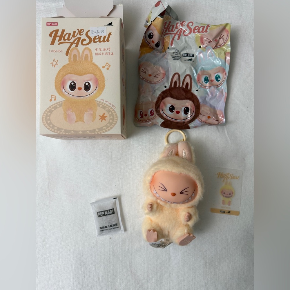 POP MART Authentic Labubu THE MONSTERS Have a Seat Vinyl Plush Sisi